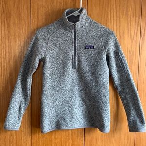 Patagonia Better Sweater 1/4 zip. Birch gray. XXS